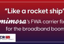 “Like a rocket ship” – Mimosa’s FWA carrier fix for the broadband boom